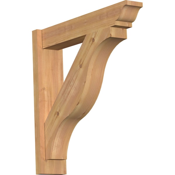 Ekena Millwork Funston Smooth Traditional Outlooker, Western Red Cedar, 5 1/2"W x 26"D x 26"H OUT06X26X26FST01SWR - main